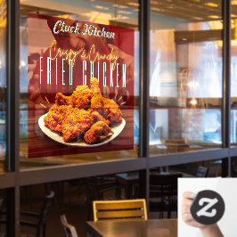 Vinilos Para Cristales Personalizar Crispy Crunchy Fried Chicken Promo