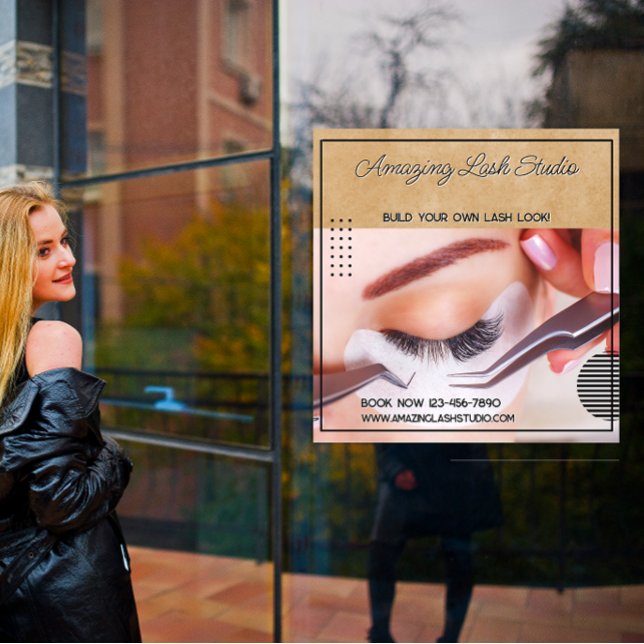 Vinilos Para Cristales Personalizar Eyelash Studio Empresa Grande (Subido por el creador)