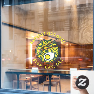 Vinilos Para Cristales Personalizar Fideos Ramen Express Restaurante Medi