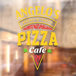 Vinilos Para Cristales Personalizar Fresh Hot Pizza Cafe Restaurant