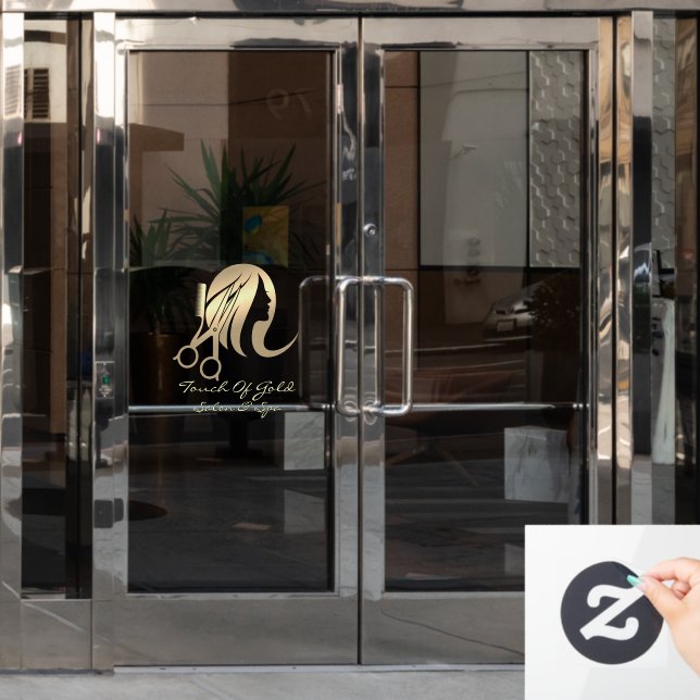 Vinilos Para Cristales Personalizar Hair Salon y Spa Business Front (Puerta de oficina)