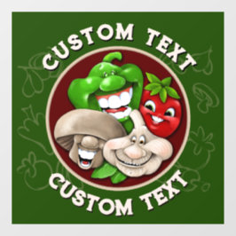 Vinilos Para Cristales PERSONALIZAR Happy Italian Food Restaurant Kitchen