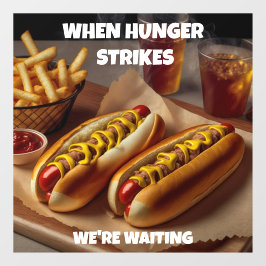 Vinilos Para Cristales Personalizar Hotdogs Fries Drink Restaurant Anunci