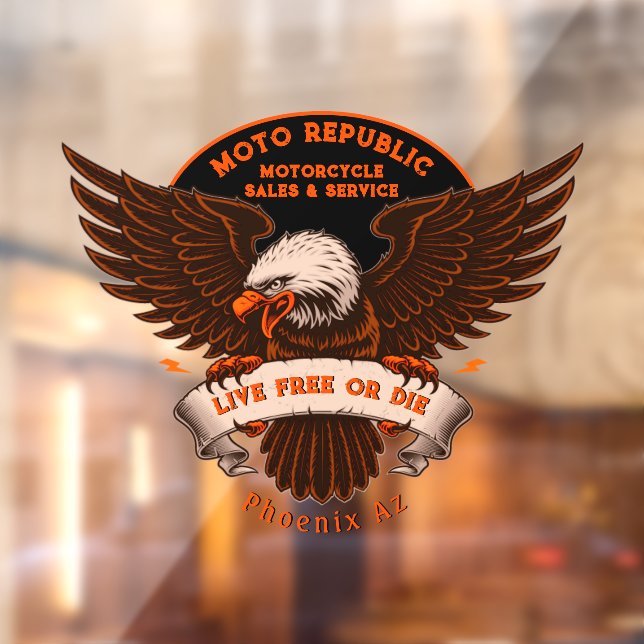 Vinilos Para Cristales Personalizar Motorcycle Reparación de ventas Eagle (Hoja 2)