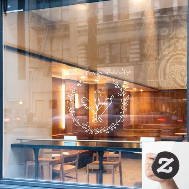 Vinilos Para Cristales Personalizar Negocio de Panadería y Repostería (Ventana de cafetería)