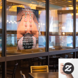 Vinilos Para Cristales Personalizar Negocio de Terapia de Acupuntura con 