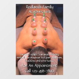 Vinilos Para Cristales Personalizar Negocio de Terapia de Ventosas de Acu