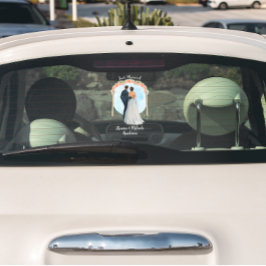 Vinilos Para Cristales Personalizar Novia Groom Alter Rosas se casan con 