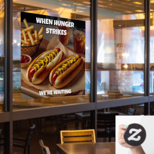 Vinilos Para Cristales Personalizar Perritos Fritas Bebida Restaurante An