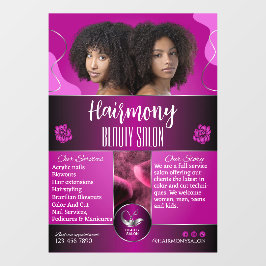 Vinilos Para Cristales Personalizar puerta principal de la sala de bellez