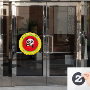 Vinilos Para Cristales Personalizar restaurante chino Fideos Oso Panda