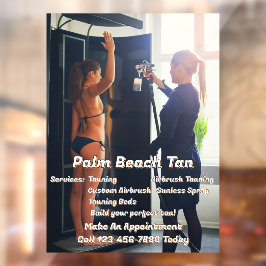 Vinilos Para Cristales Personalizar Spray Tanning Booth Business 4