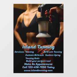 Vinilos Para Cristales Personalizar Spray Tanning Booth Business 5