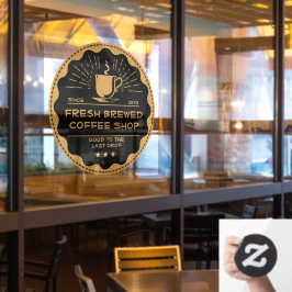 Vinilos Para Cristales Personalizar Taza de Negocio de Cafetería Rústica 