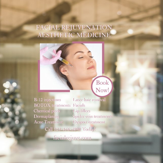 Vinilos Para Cristales Personalizar Tratamiento cutáneo Faciales de Botox (Subido por el creador)