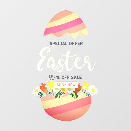 Vinilos Para Cristales Personalizar Venta De Pascua Tienda De Huevos Porc