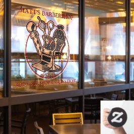 Vinilos Para Cristales Personalizar Vintage Barbershop Front