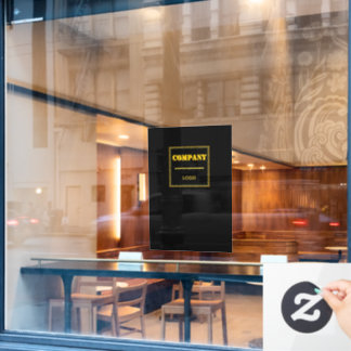 Vinilos Para Cristales Personalized Company Black Modern Custom Business