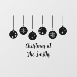 Vinilos Para Cristales Personalized Ornament Christmas Window Cling
