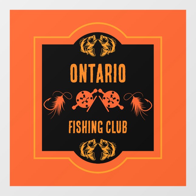 Vinilos Para Cristales Pesca con mosca Canadá (Hoja)