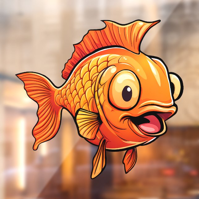 Vinilos Para Cristales Pescado de oro (Hoja 2)