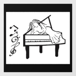 Vinilos Para Cristales Piano Lady