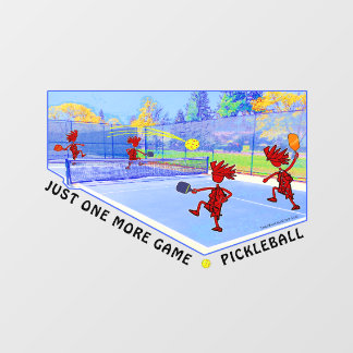 Vinilos Para Cristales PICKLEBALL One More Game Window Cling