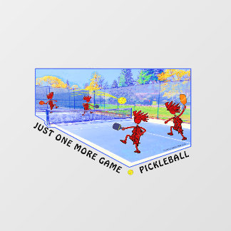 Vinilos Para Cristales PICKLEBALL One More Game Window Cling
