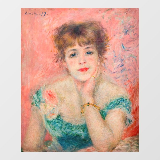 Vinilos Para Cristales Pierre-Auguste Renoir - Actriz Jeanne Samary (Hoja)