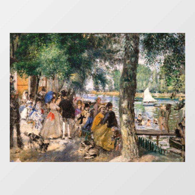 Vinilos Para Cristales Pierre-Auguste Renoir - Bañarse en el Sena (Hoja)