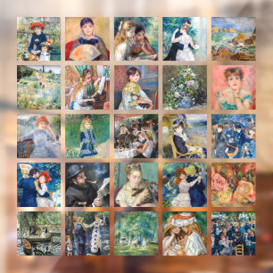 Vinilos Para Cristales Pierre-Auguste Renoir - Collage de cuadrícula de o