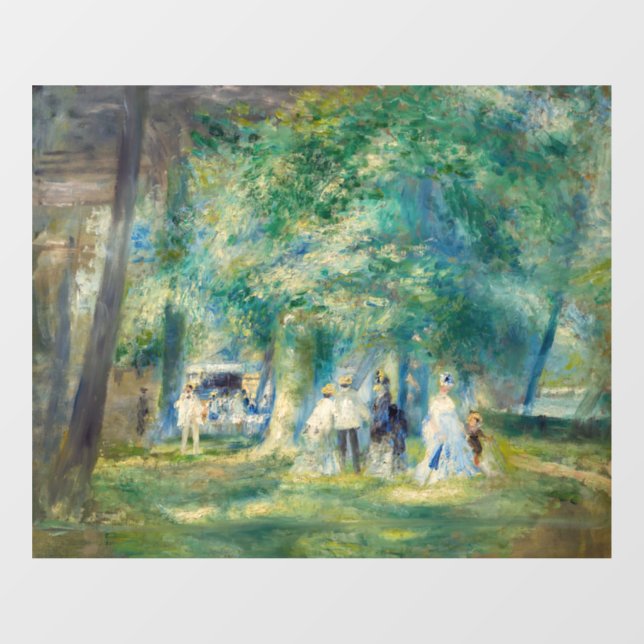 Vinilos Para Cristales Pierre-Auguste Renoir - El Fiesta en Saint-Cloud (Hoja)