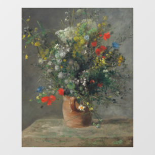 Vinilos Para Cristales Pierre-Auguste Renoir - Flores en una plaza 1866