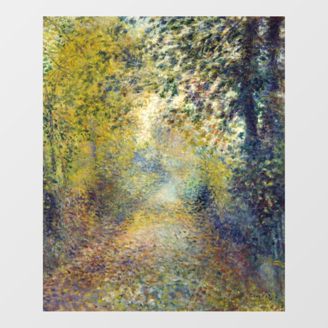 Vinilos Para Cristales Pierre-Auguste Renoir - In the Woods (Hoja)