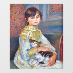 Vinilos Para Cristales Pierre-Auguste Renoir - Niño con gato