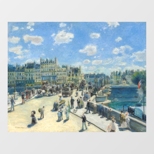 Vinilos Para Cristales Pierre-Auguste Renoir - París, Pont-Neuf (Hoja)