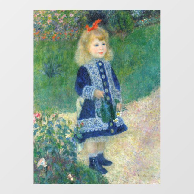 Vinilos Para Cristales Pierre-Auguste Renoir - Un Chica con capacidad par (Hoja)