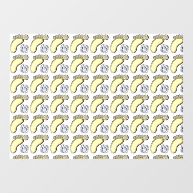 Vinilos Para Cristales Pies de bebé (Hoja)