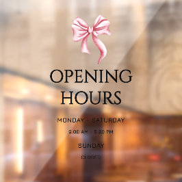 Vinilos Para Cristales Pink Bow Opening Hours Small Business