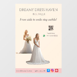 Vinilos Para Cristales Pink Bridal Bliss Celebrate Love Happiness Wedding