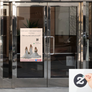 Vinilos Para Cristales Pink Bridal Bliss Celebrate Love Happiness Wedding