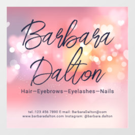 Vinilos Para Cristales Pink Bright Bokeh