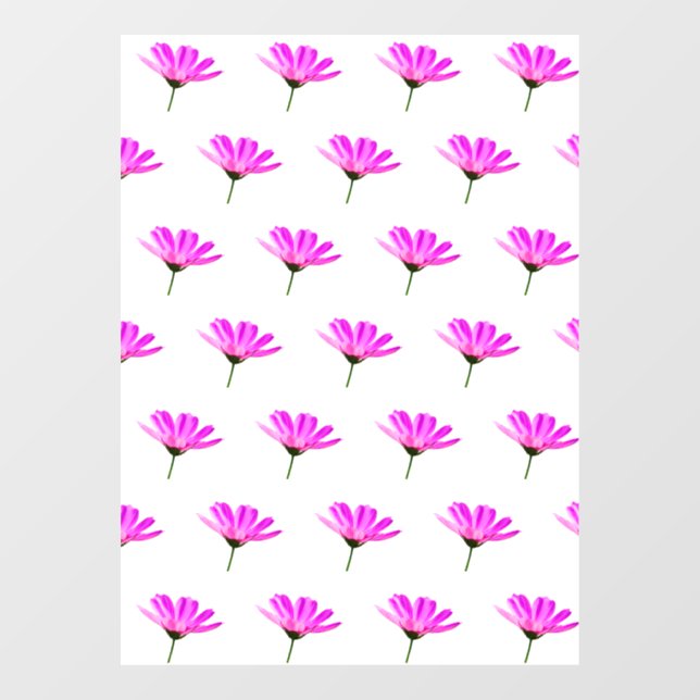 Vinilos Para Cristales Pink Daisy (Hoja)