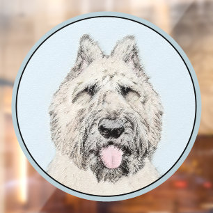 Vinilos Para Cristales Pintura de Bouvier des Flandres - Arte de Perro Or