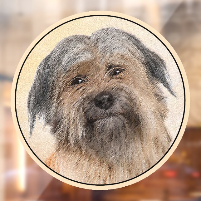 Vinilos Para Cristales Pintura de pastor pirenaico - Arte de perro origin (Hoja 2)