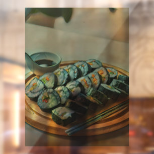 Vinilos Para Cristales Pintura de sushi vintage