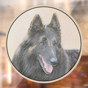 Vinilos Para Cristales Pintura de Tervuren belga - Arte de perro original