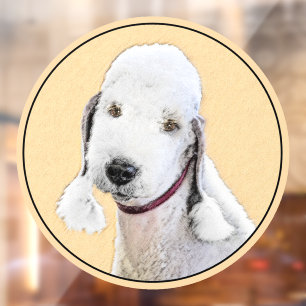 Vinilos Para Cristales Pintura del Bedlington Terrier - Arte original de