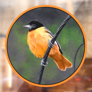 Vinilos Para Cristales Pintura Oriole - Arte original de aves