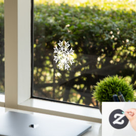 Vinilos Para Cristales pinza de ventana de copo de nieve de invierno